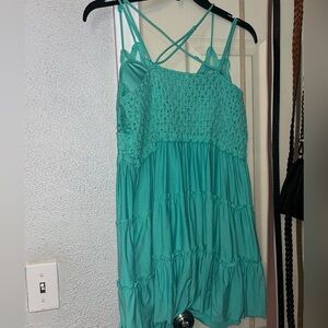 Elegant Teal Summer Dress